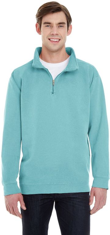 Comfort Colors Adult Unisex 9.5 oz 80/20 ring-spun cotton/polyester Garment Dyed Quarter-Zip Sweatshirt